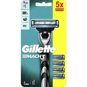 Gillette Holicí strojek Gillette Mach3 + 5 hlavic obraz