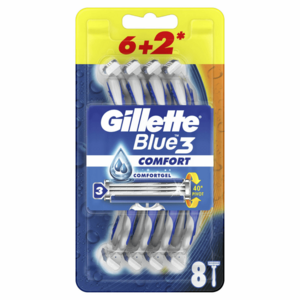 Gillette Jednorázová holítka Blue3 Comfort 6+2 ks obraz