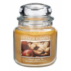 Village Candle Vonná svíčka ve skle Jablečný koláč (Warm Apple Pie) 397 g obraz