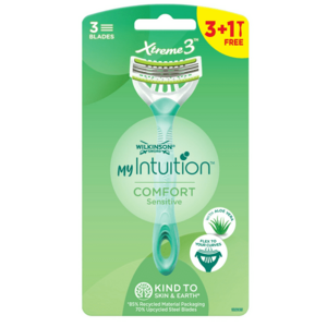 Wilkinson Sword Jednorázový holicí strojek pro ženy My Intuition Comfort Sensitive 3 + 1 ks obraz