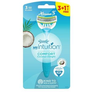 Wilkinson Sword Jednorázový holicí strojek pro ženy My Intuition Comfort Coconut Delight 3 + 1 ks obraz