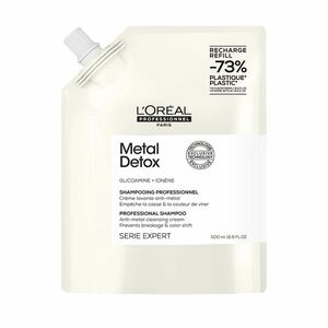 L´Oréal Professionnel Šampon pro barvené a poškozené vlasy, pro lesk vlasů, déletrvající barvu, bohatá textura Serie Expert Metal Detox (Professional Shampoo) 500 ml - náhradní náplň obraz