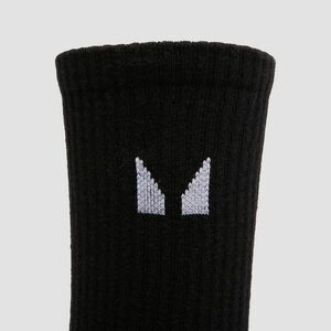 MP Unisex Crew Ponožky (3 balení) – Bílé/Černé/Šedé Melírované - UK 9-11 obraz