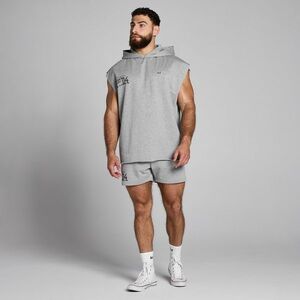 MP Men's Origin Graphic Hooded Vest - Grey Marl - XS obraz