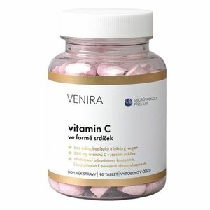 Venira Vitamin C ve formě kostiček borůvka 90 tablet obraz