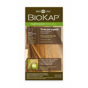 BIOKAP Nutricolor Delicato 9.3 Blond zlatá světlá barva na vlasy 140 ml obraz