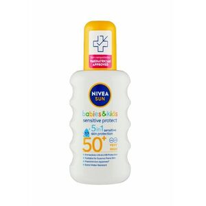 Nivea SUN Sensitive OF50+ dětský opalovací sprej 200 ml obraz