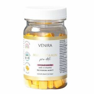 Venira Kids Multivitamin pro děti ve formě srdíček pomeranč 120 tablet obraz