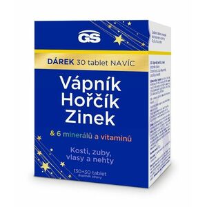 GS Vápník, hořčík, zinek 130+30 tablet obraz