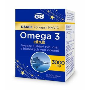 GS Omega 3 citrus 100+70 kapslí obraz