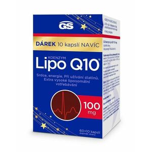 GS Koenzym Lipo Q10 100 mg 60+10 kapslí obraz