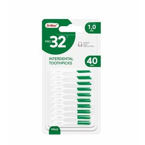 Dr. Max PRO32 Interdental Toothpicks 1, 0 mm mezizubní párátko 40 ks obraz