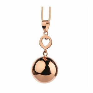 Bola Fantasy Těhotenská rolnička 1 ks Rose Gold Heart obraz