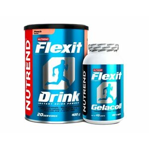 Nutrend Flexit Drink 400 g broskev + Flexit Gelacoll 180 kapslí dárková sada obraz