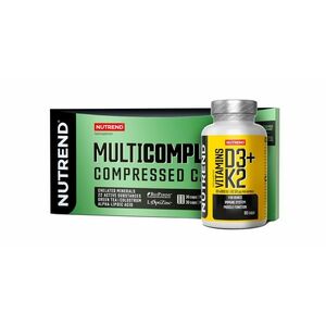 Nutrend Multicomplex Compressed + Vitamins D3+K2 dárková sada 60+90 kapslí obraz