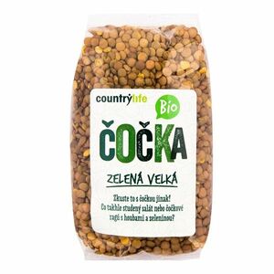 Country Life Čočka zelená velká BIO 500 g obraz