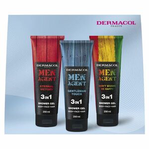 DERMACOL Men Agent mix sprchových gelů Dárkové balení obraz