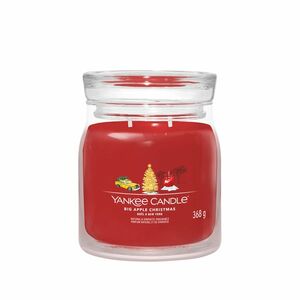 YANKEE CANDLE Signature 2 knoty Big Apple Christmas sklo 368 g obraz