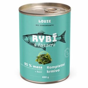 LOUIE Konzerva pro psy rybí s řasami 400 g obraz