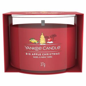 YANKEE CANDLE Big Apple Christmas Votiv ve skle 37 g obraz