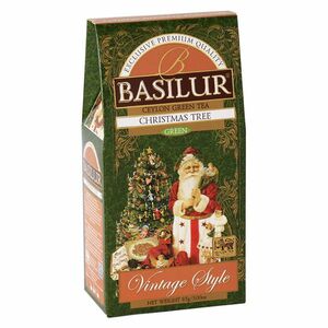 BASILUR Vintage style Christmas tree zelený sypaný čaj 85 g obraz