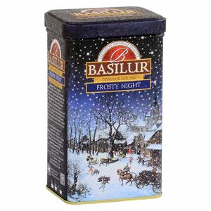 BASILUR Frosty night černý sypaný čaj v plechu 85 g obraz