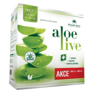 PHARMA ACTIV Aloe Live 1000 ml 1+1 ZDARMA obraz