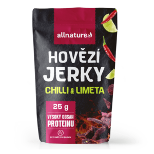 ALLNATURE BEEF Chilli & Lime Jerky sušené maso 25 g obraz