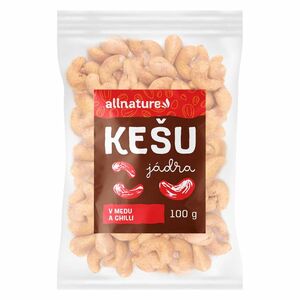 ALLNATURE Kešu v medu a chilli 100 g obraz