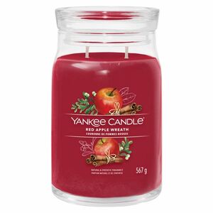 YANKEE CANDLE Signature Vonná svíčka velká 2 knoty Red Apple Wreath 567 g obraz