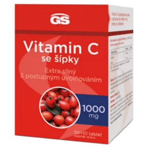 GS Vitamin C 1000 mg se šípky 50 + 10 tablet obraz