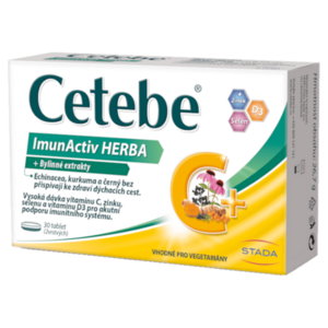 CETEBE ImunActiv HERBA + bylinné extrakty 30 tablet obraz