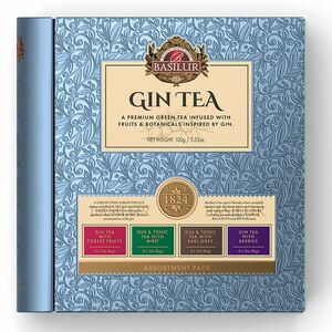 BASILUR Gin & tonic tea blue book assorted zelený čaj 32 sáčků obraz