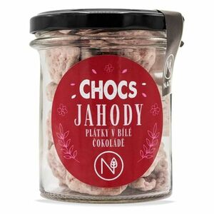 NATU Chocs jahody plátky v 33% bílé čokoládě 80 g obraz