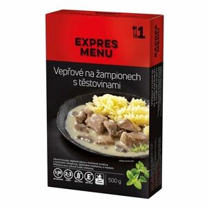 EXPRES MENU Vepřové na žampionech s těstovinami 500 g obraz