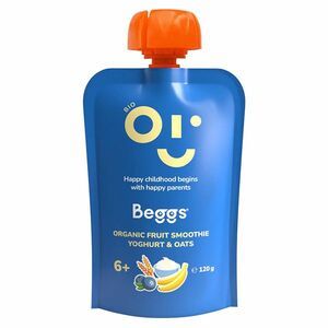 BEGGS Smoothie s ovocem jogurtem a ovesnými vločkami 6m+ BIO 120 g obraz