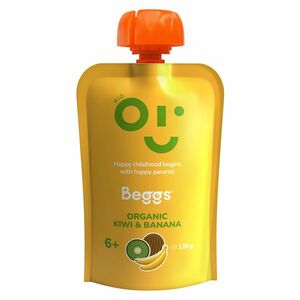 BEGGS Kiwi a banán 6m+ BIO 120 g obraz