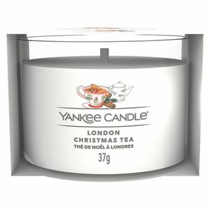 YANKEE CANDLE London Christmas Tea Votiv ve skle 37 g obraz