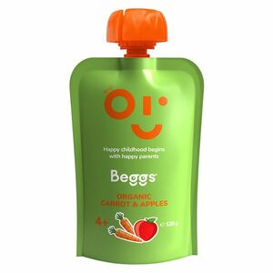 BEGGS Mrkev a jablka 4m+ 120 g obraz