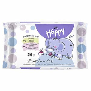 BELLA HAPPY Baby čistící vlhčené ubrousky s vitaminem E 24 kusů obraz