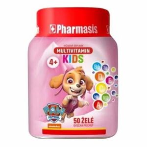 PHARMASIS Multivitamin kids Tlapková patrola želé pro děti růžová 50 ks obraz