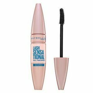 Maybelline Lash Sensational Waterproof Mascara voděodolná řasenka pro prodloužení a natočení řas Black 9, 4 ml obraz