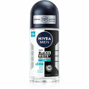 NIVEA MEN Invisible Black & White kuličkový antiperspirant pro muže 50 ml obraz