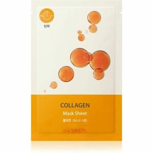 The Saem Bio Solution Collagen plátýnková maska pro intenzivní vypnutí a rozjasnění pleti 20 g obraz