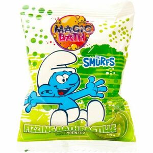 Disney Smurfs barevné šumivé tablety do koupele Lime 1 ks obraz