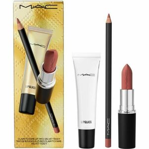 MAC Cosmetics Claim To Fame Lip Trio dárková sada Velvet Teddy (na rty) odstín obraz