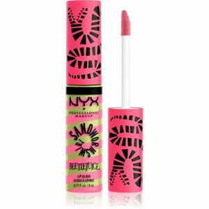 NYX Professional Makeup Beetlejuice Sandworm Swirl zářivý lesk na rty odstín 01 Pink 8 ml obraz