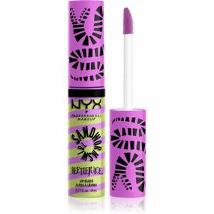 NYX Professional Makeup Beetlejuice Sandworm Swirl zářivý lesk na rty odstín 02 Purple 8 ml obraz