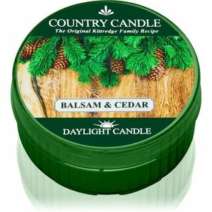 Country Candle Balsam & Cedar čajová svíčka 42 g obraz