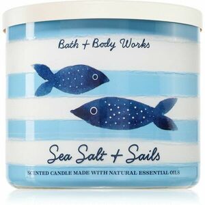 Bath & Body Works Sea Salt & Sails vonná svíčka 411 g obraz